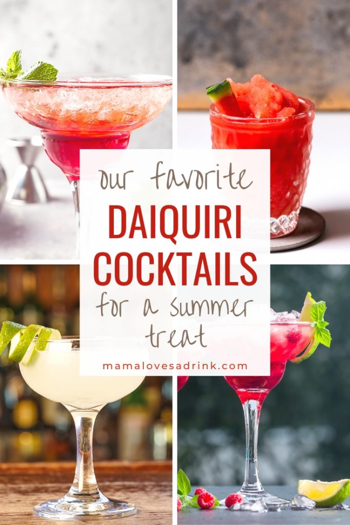 A collection of Daiquiri cocktails - Daiquiri Cocktails for a summer treat